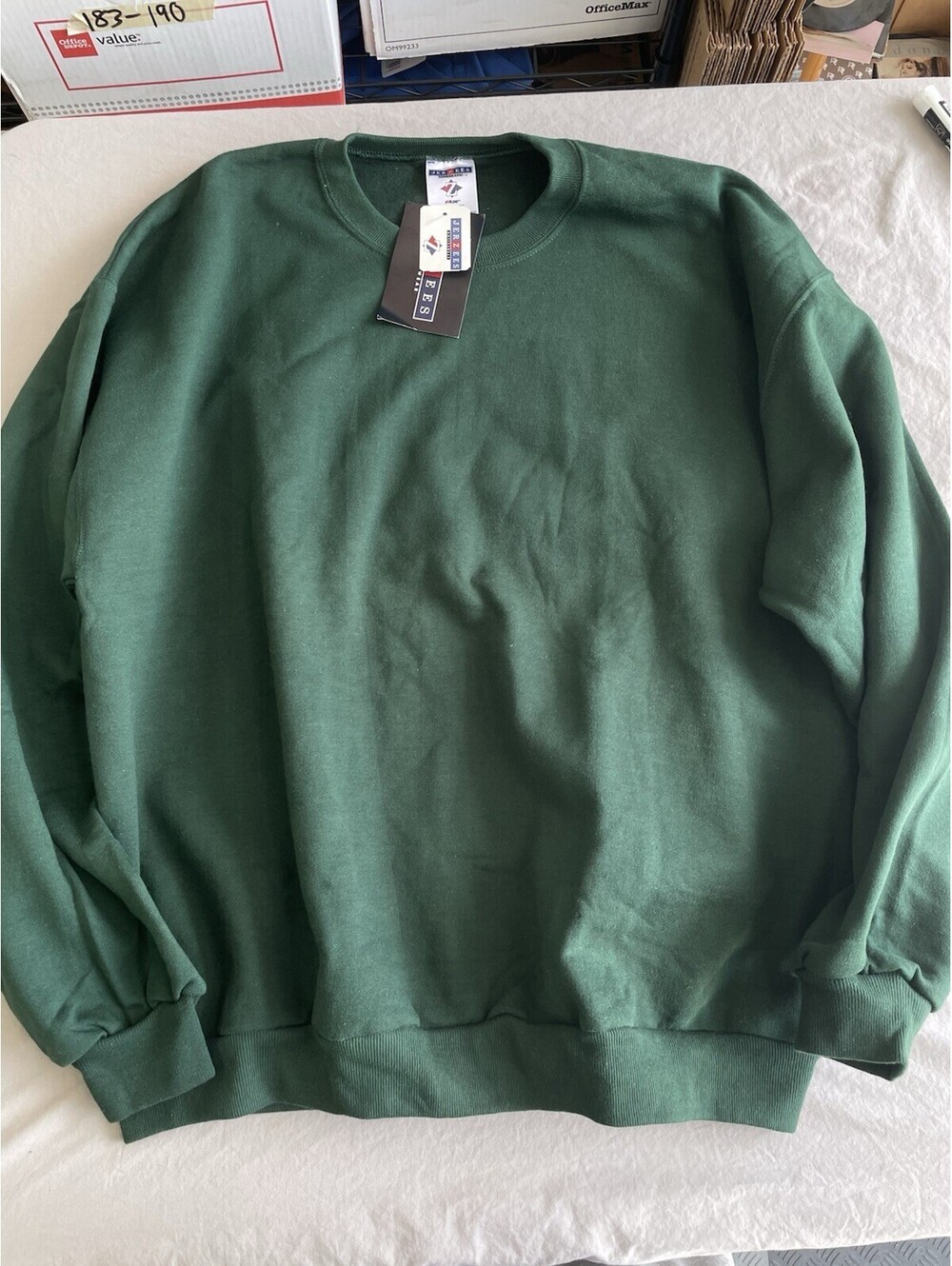 vintage jerzees sweatshirt Size XL Blank Green
